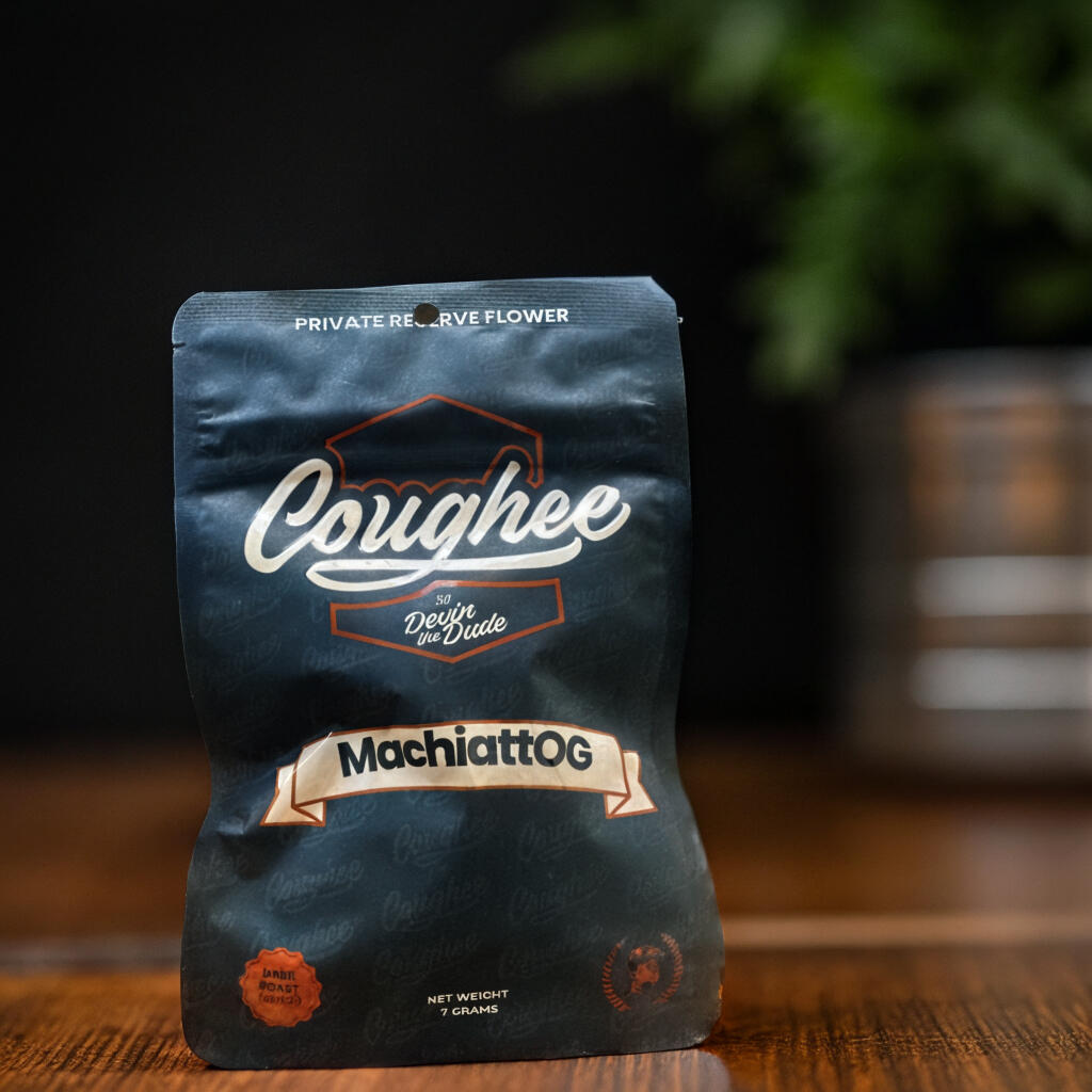 Coughee cannabis packaging for Coughagatto
