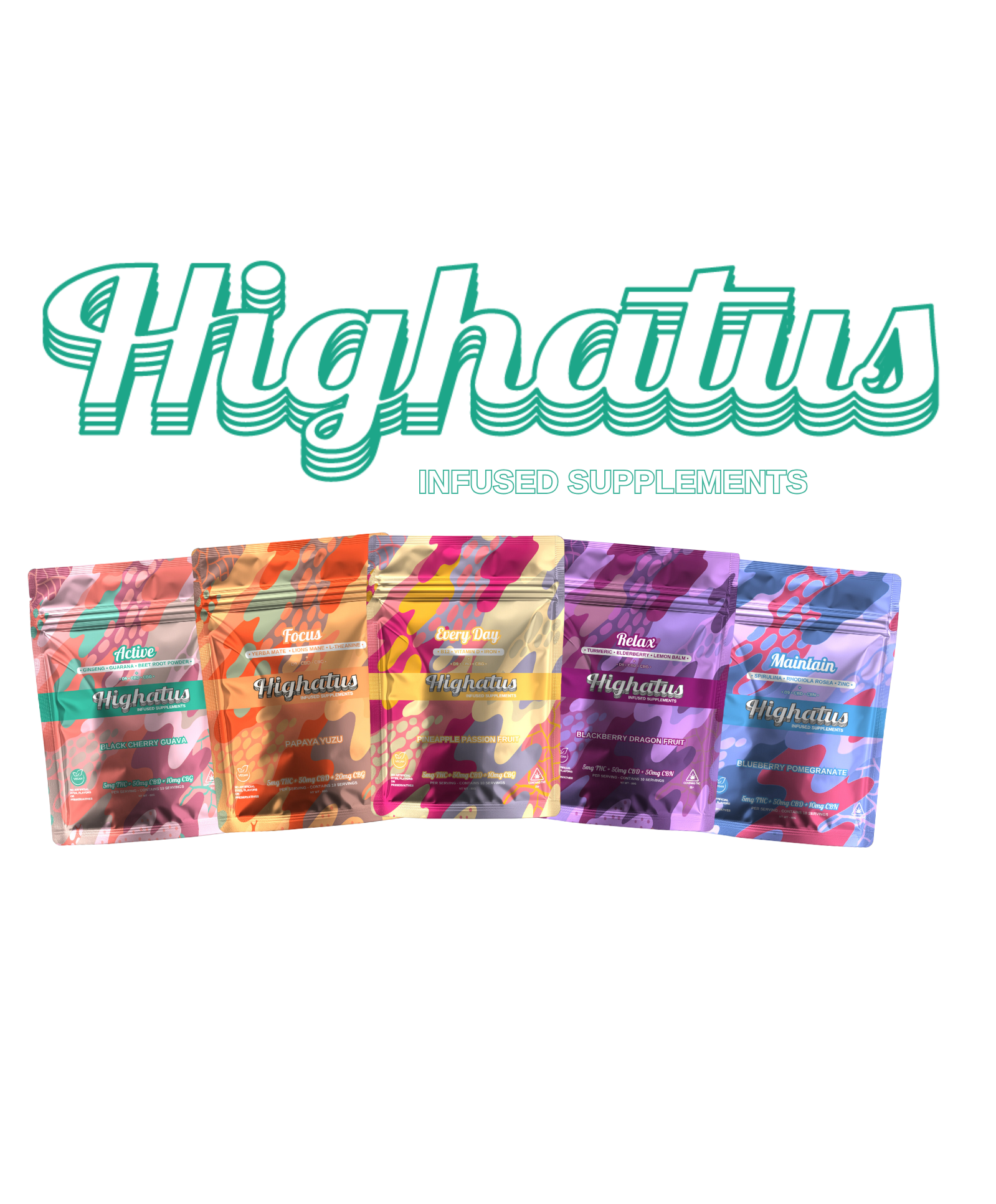 Highatus infused supplements lineup